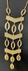 Stella & Dot Vintage Gold Statement Necklace & Drop Earrings Set Boho Steampunk — photo 3
