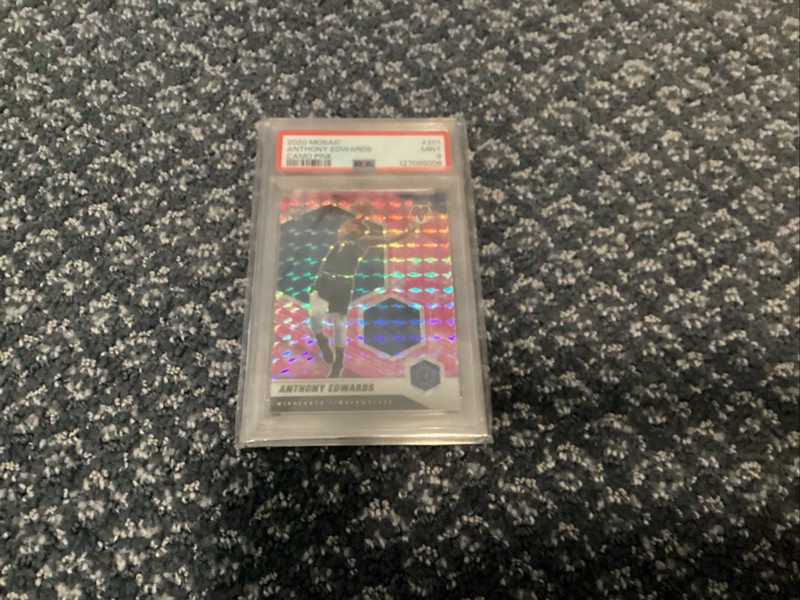 Psa9 Mosaic Rc Camo Pink Anthony Edwards #201