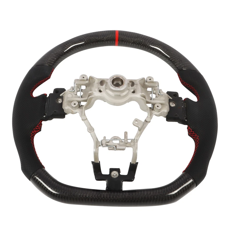 Volante de fibra de carbono real para SUBARU STI WRX S209 2015-2020 Foto 4 de 4