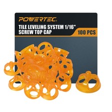 Tile Leveling System Patent-Pending Reusable Ergonomic Twist Caps for Threade...