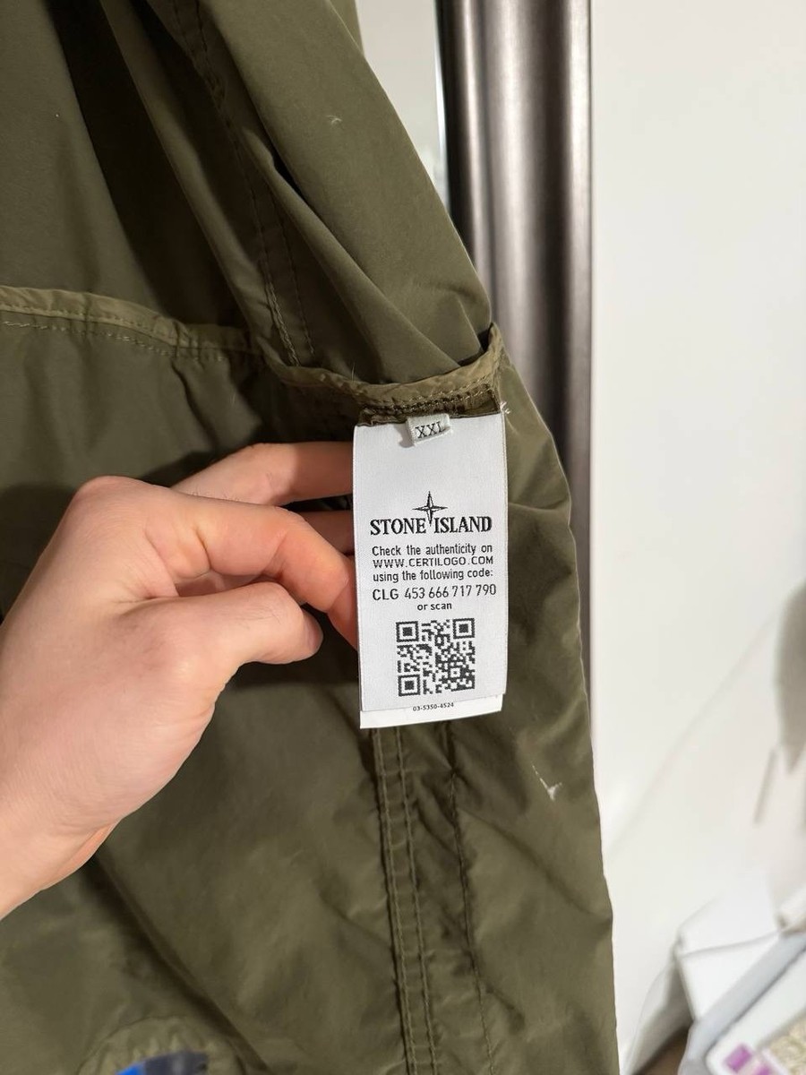 STONE  ジャケット XXL カーキ Stone Island Khaki Green David Tela Light TC Parka XXL size men's