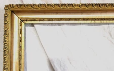 ANTIQUE FIT 12 X 22" BAROQUE ORNATE PICTURE FRAME LOUIS WOOD GOLD GILT VICTORIAN