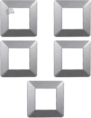 5 Compatible Plates Vimar Plana 2 Seater Modules Dark Steel Bracket Brackets