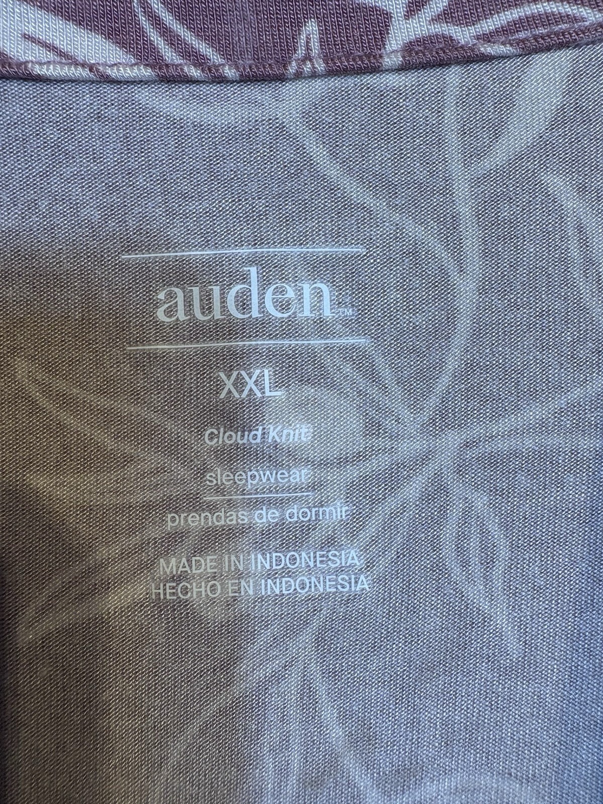 Auden Womens Cloud Knit Notch Collar Top & Cropped Pants Pajama Set XXL Pink