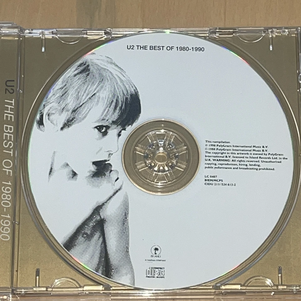 CD "U2 - THE BEST OF 1980 - 1990" Island Records CIDU 211/524 613-2, 14 Tracks - Bild 3 von 3