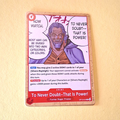 One Piece To Never Doubt--That Is Power! OP12-016 Common Englisch