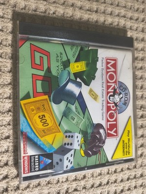 Hasbro Interactive Monopoly CD-ROM Windows Board Strategy Game Multiplayer 1997