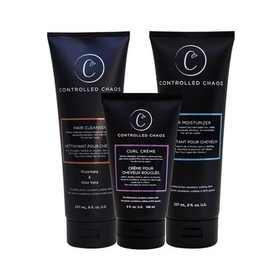Hair Care Set for Curly Hair - 3 Pack Including Shampoo, Conditioner, Curl De...