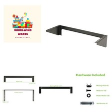 4U 19 Inch Vertical Wall Mount Rack Wall Mountable Server Rack w/Hardware Black