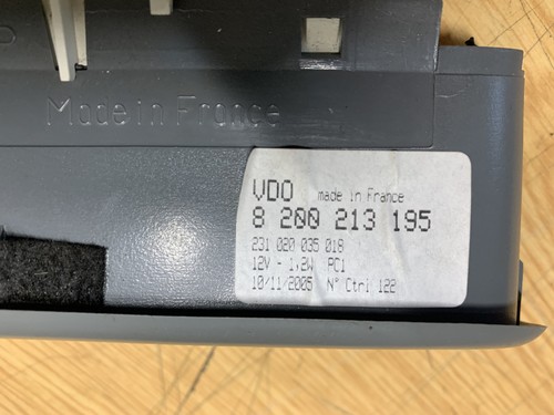 Kombiinstrument Kontrollanzeige Renault Twingo 1 C03 1998-2007 8200213195 - Bild 7 von 8