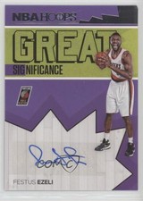 2016-17 Panini NBA Hoops Great SIGnificance Festus Ezeli #12 Auto o6n