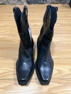 Zara Limited Edition Leather Cowboy Boots | eBay