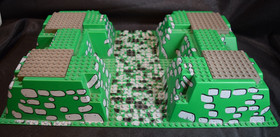 Lego Castle Baseplate 30271px2 Raised 32 x 48 x 4 Sets 6091 6098 10176