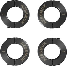 AZSSMUK 1" Bore Double Split Shaft Collar Black Oxide Set Screw Style 4 PCS