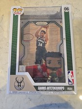 GIANNIS ANTETOKOUNMPO - Bucks Funko POP #06 Vinyl NBA Figure w/ Panini Prizm NEW