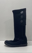 UGG Czarne solidne guziki Botki Damskie Rozmiar 6