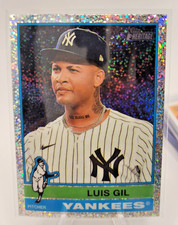 2025 Topps Heritage Chrome SPARKLE PARALLEL #142 - Luis Gil - Yankees