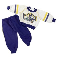 Vintage Snoopy Minnesota Vikings 80s Sweatshirt Pants 18/24 Month Baby NFL
