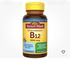 Nature Made Extra Strength Vitamin B12 3000 mcg Softgels - Energy, 60 Count