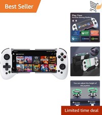 Wireless Bluetooth Game Controller for iPhone Android with Phone Case Support