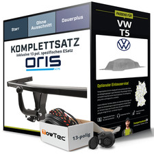 Für VW T5 Kasten,Bus Anhängerkupplung starr +eSatz 13pol 09.2009-08.2015 NEU AHK