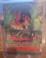 Scar - Heartless Hunter Store Championship 14 Disney Lorcana Promo Card 