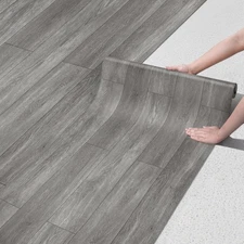 Peel and Stick Floor Tiles Vinyl Flooring Roll 23"x 393"/64 Sq.Ft Linoleum