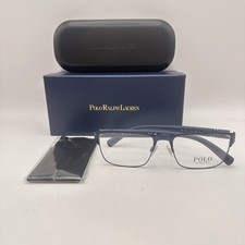 Polo Ralph Lauren Mens Square Full Rim Eyeglasses PH1175 Navy Blue