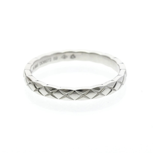 Chanel Coco Crush Ring Mini Model Platinum Fashion No Stone Band R... BF595156