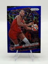 Aliyah Boston 2025 Panini Prizm WNBA Blue Velocity Prizm #75 Fever