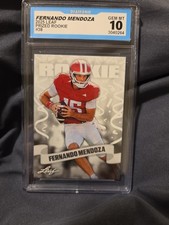 2025 Leaf Prizes Rookie Fernando Mendoza  #38 GEM MINT 10 Rookie Card