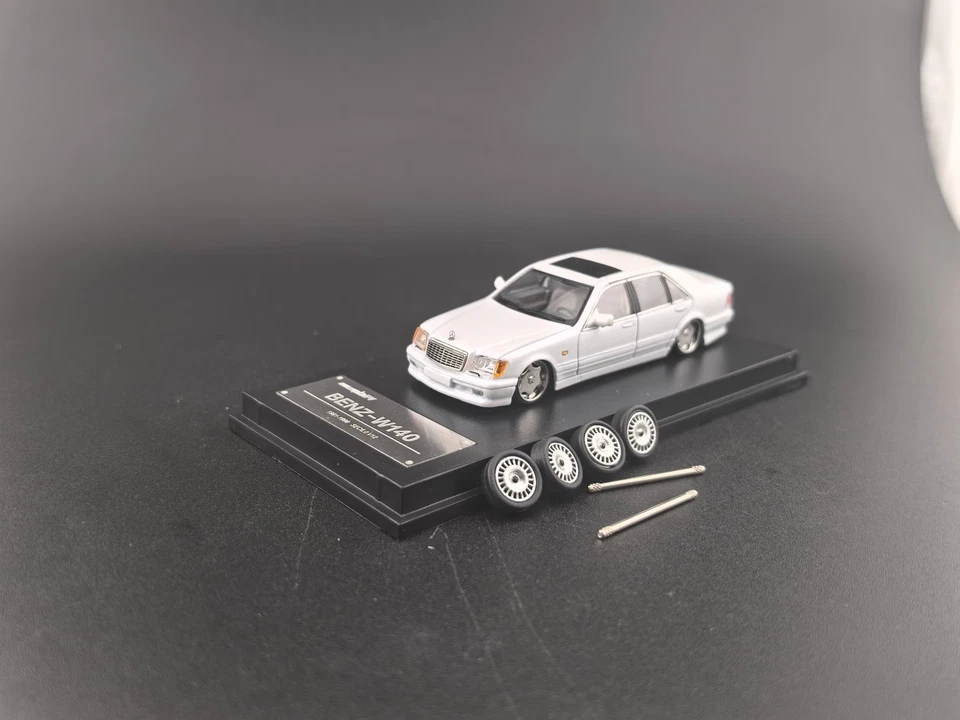 Fine Works1/64 Mercedes Benz S600 W140 Simulation Alloy Car Model - Image 2 of 4