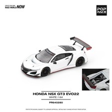 Pop Race 1/64 Honda NSX GT3 Evo22 - White