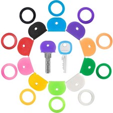 20 Pack Colorful Plastic Key Cap Tags and Identifier Covers for Standard Flat