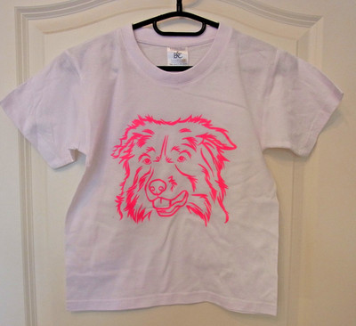 Kinder T-Shirt Spruch Australien Shepherd Hund weiß Tier lustig  Kindershirt 110