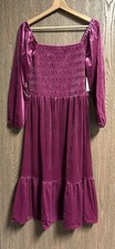 Lauren Conrad Women’s Wine Chalet Velvet Dress Size M New