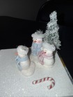 AVON Musical SNOWMAN Family Forest , Fold out Christmas Holiday Gift Box  Decor! — photo 4