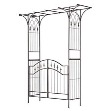 Metal Garden Arch, Gothic Arbor Garden Trellis for Outdoor Climbing Wedding