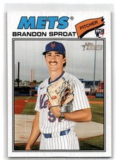 2026 Topps Heritage #118 Brandon Sproat New York Mets
