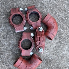 Victaulic Style 77 Flexible Coupling 2 Inch 60.3mm Grooved Pipe Fitting Red LOT