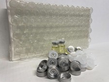 4000ps 10ml Clear Glass Headspace Vials Aluminum Crimp Caps 20mm Beveled Edge GS
