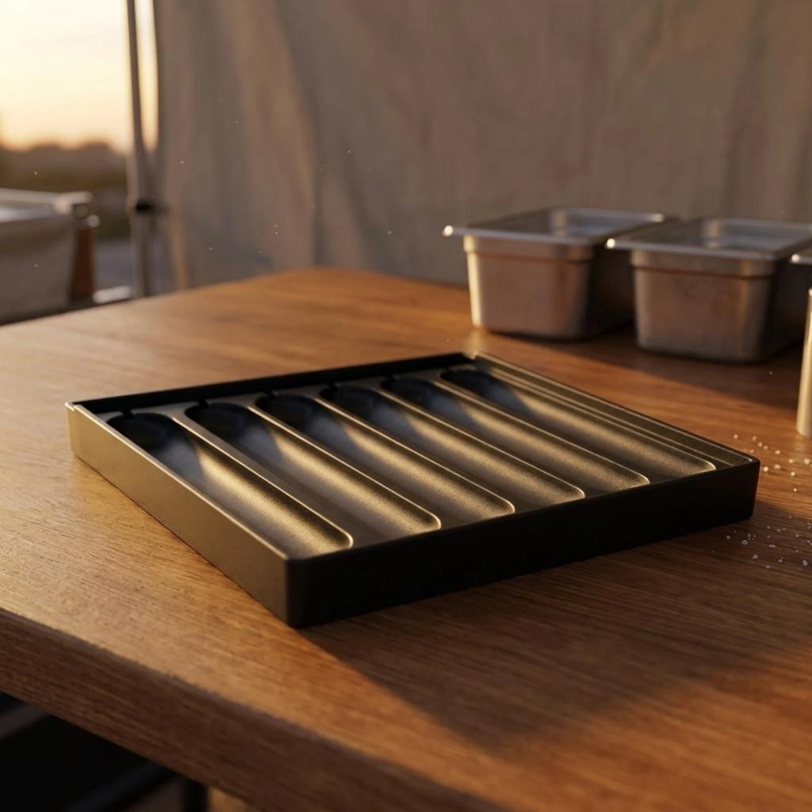 Link Cooking Tray Notched Kitchenware Matte