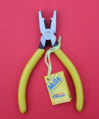 MILLS Data Network Telecoms Scotchlok Jelly Crimp Tool with Yellow Handles NEW - Picture 2 of 3