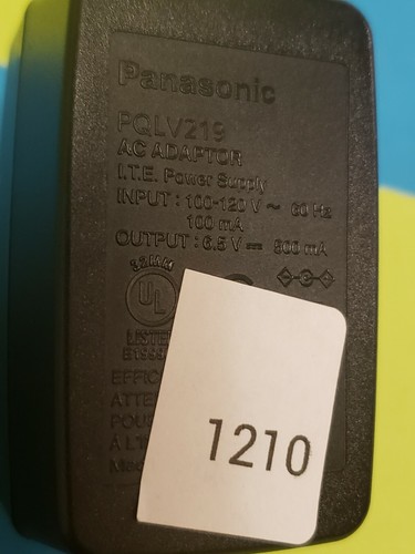 Panasonic AC Adapter PQLV219 6.5V 500mA - Picture 2 of 6