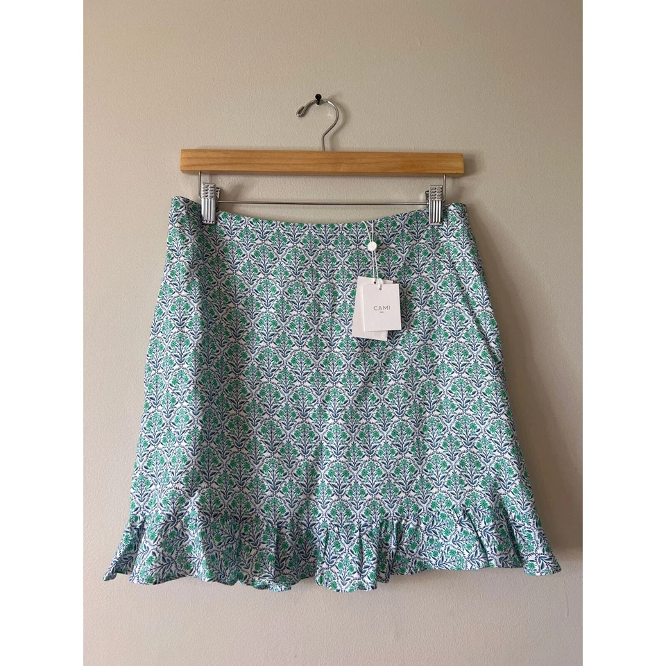 Minifalda floral Cami NYC Bia para mujer papel tapiz turquesa talla: 6 nueva con etiquetas Foto 2 de 4