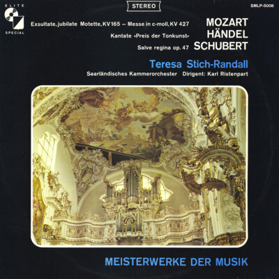 STICH-RANDALL MOZART Exultate Jubilate HANDEL SCHUBERT Salve Regina RISTENPART
