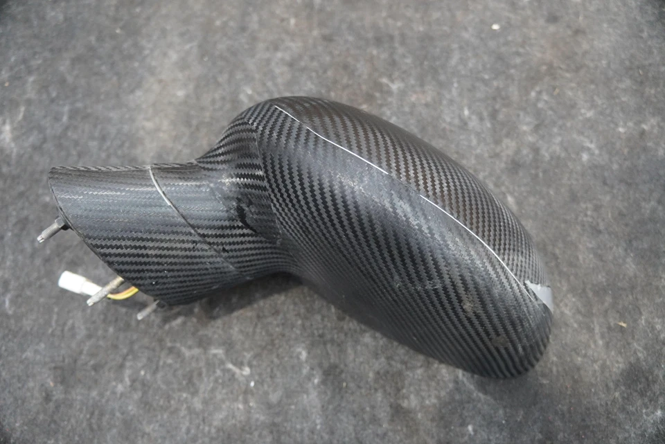 Conjunto de espejo retrovisor puerta conductor izquierdo envoltura fibra de carbono Dodge Viper 2003-10 Foto 3 de 4