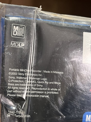 Sealed 💽 SONY MZ-N707 MDLP mini disc portable NET MD walkman player RARE HTF - Picture 9 of 24