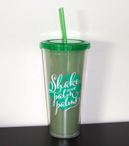 Acrylic Tumbler 24oz Insulated Double Wall Tumbler Cup with Lid and Straw NEW
