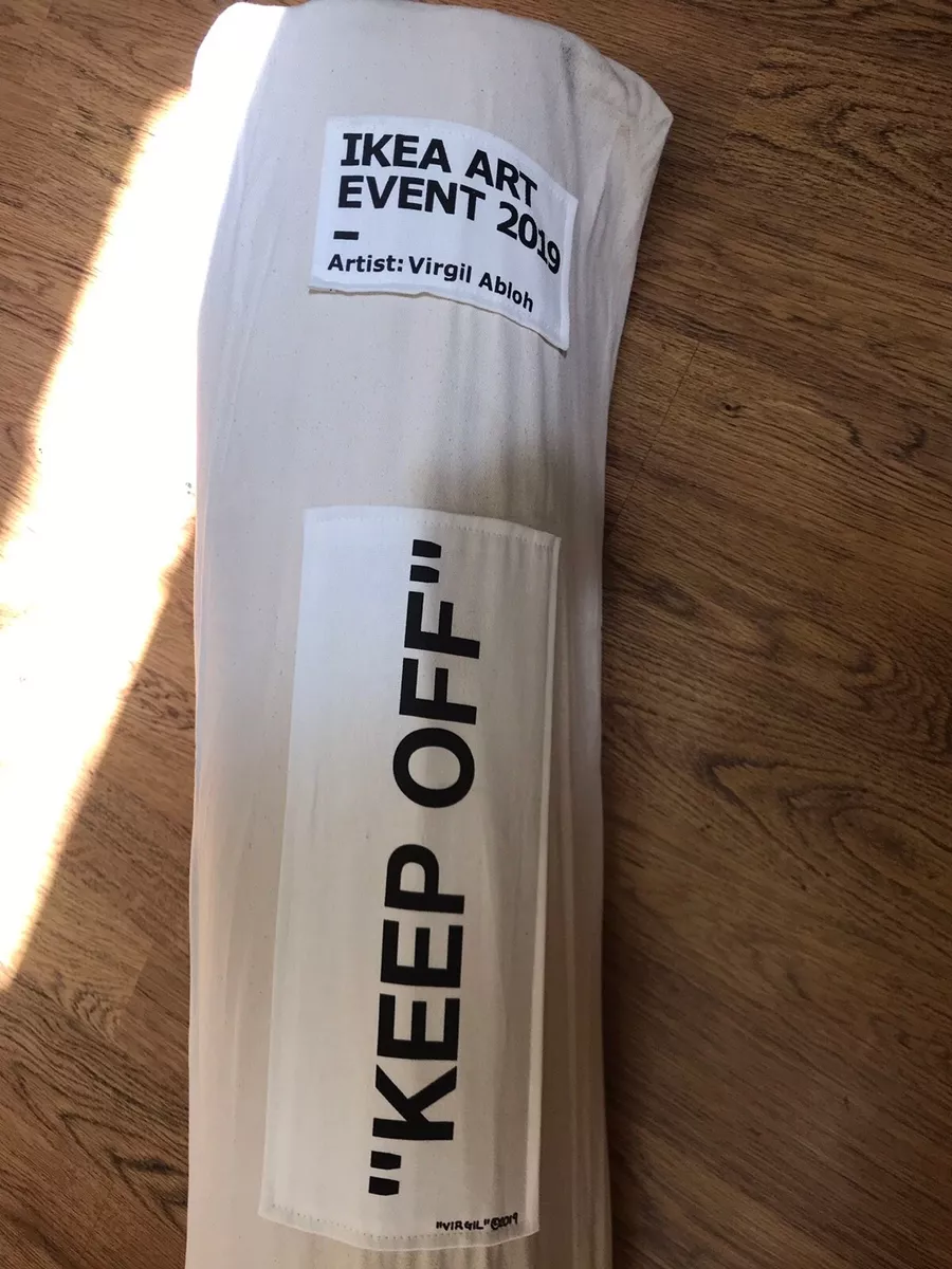 IKEA x Virgil Abloh KEEP OFF Rug Grey/White IKEA ART EVENT 2019 Brand New  Sealed